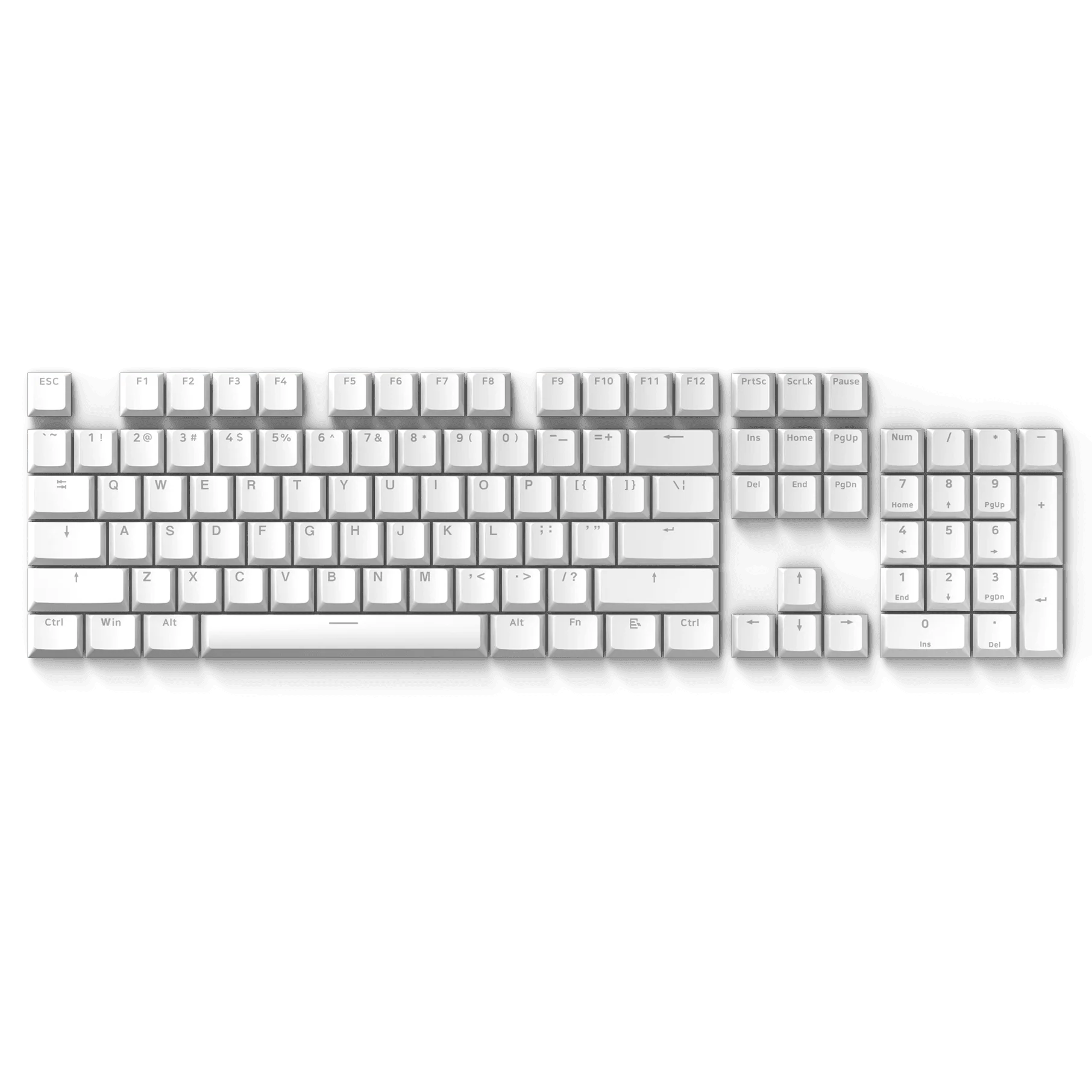 [US ANSI] Pulsar Low Profile Keycaps 104 set