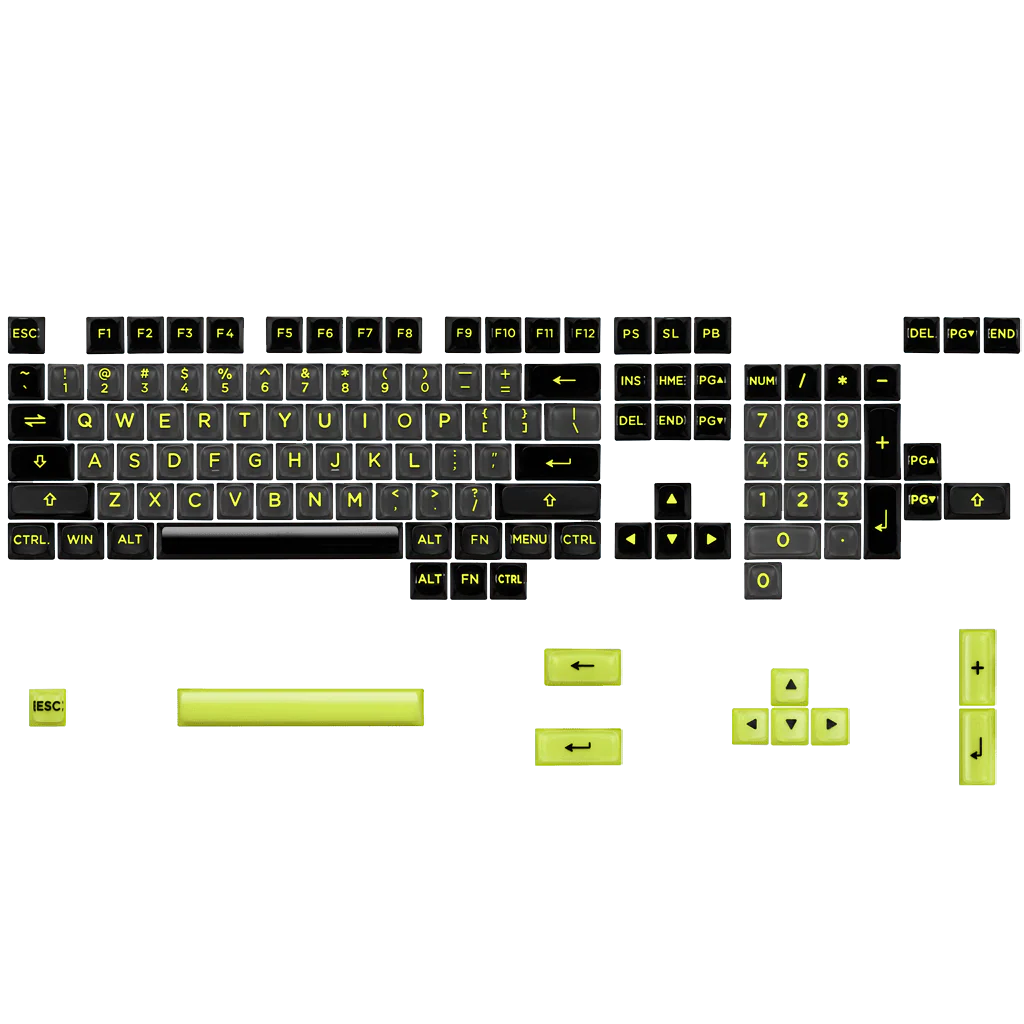 [Acid Rewind Edition] 3D Polycarbonate 124 Keycaps