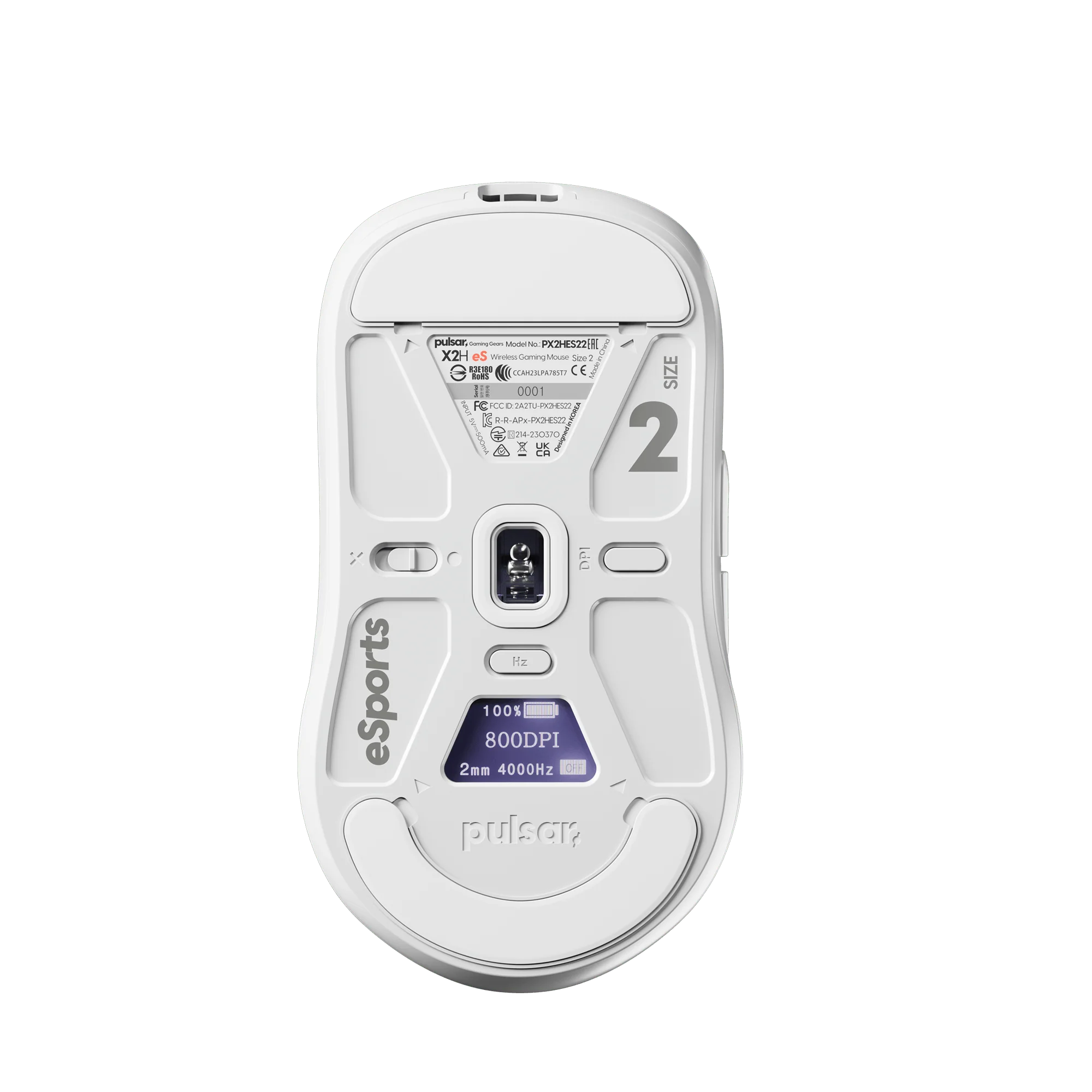 [White Edition] X2H eS Medium Gaming Mouse