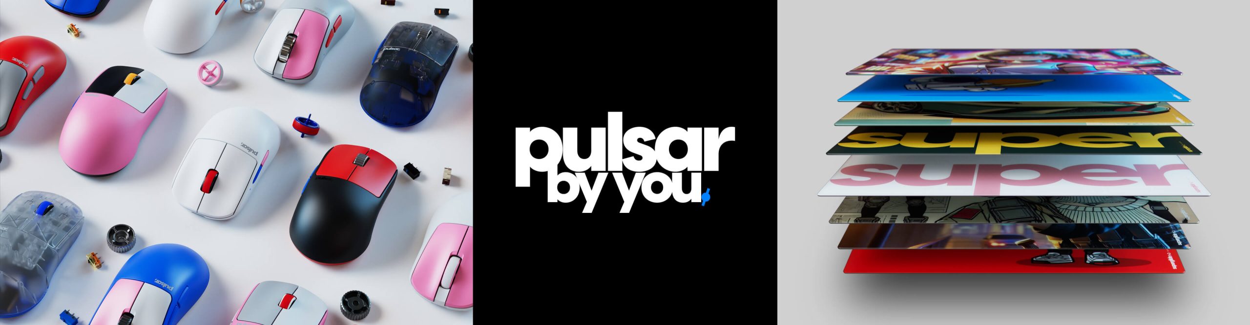 Pulsar by you custom gaming mouse and glass mousepad scaled